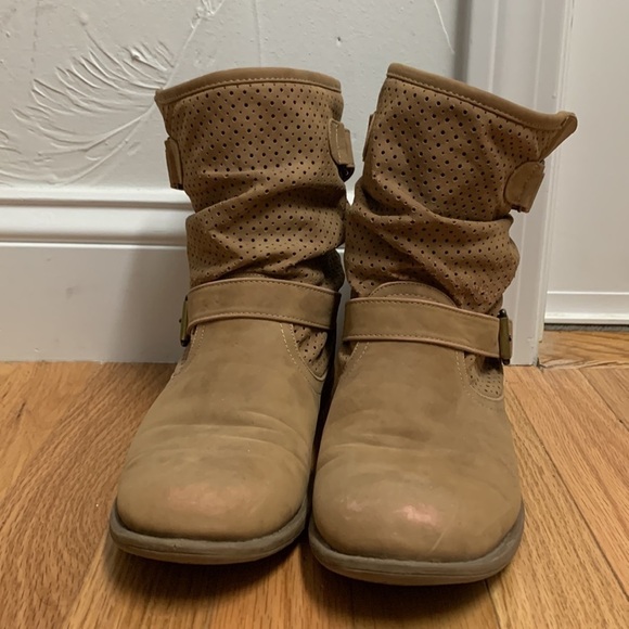Slouchy Tan Boho Boot - Picture 2 of 6